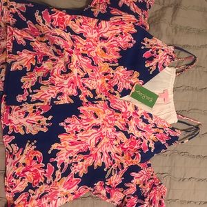Lilly Pulitzer cold shoulder top